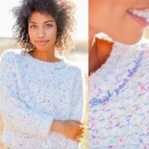 SMP Saturday Morning Pancakes Confetti Chunky Knit Sweater - Size S/M
